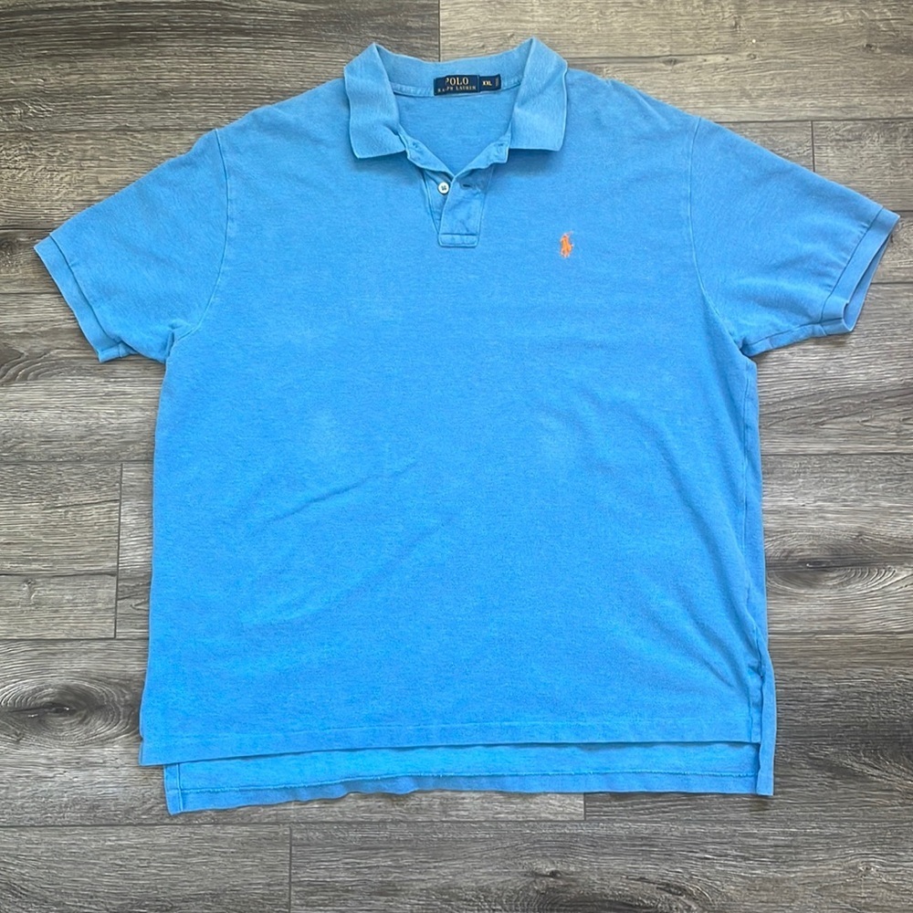 Polo Ralph Lauren | 100% Cotton Blue Men's Polo Shirt Size XXL 2XL